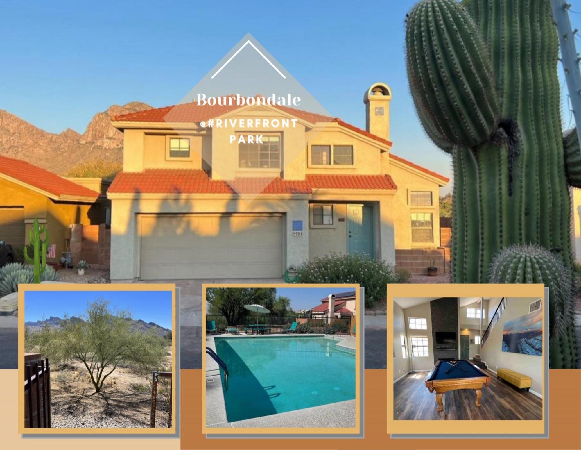Private Home - Billiards, Mountain Views, Private Desert Access, Hoa Pool & Spa, Bbq, At Lambert Park - Bourbondale Tucson Exteriér fotografie
